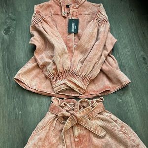 misguided denim set
